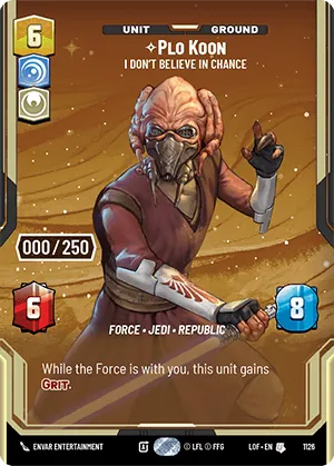 Plo Koon — Serialized Prestige