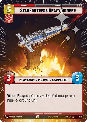 StarFortress Heavy Bomber — Hyperspace Foil