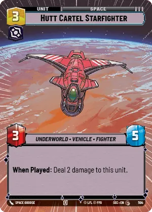 Hutt Cartel Starfighter — Hyperspace