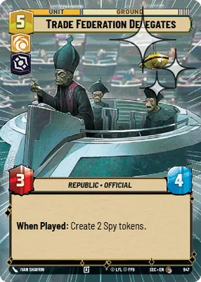 Trade Federation Delegates — Hyperspace Foil