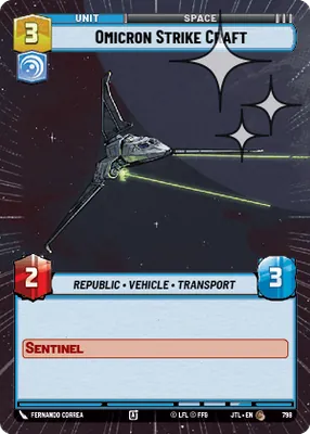 Omicron Strike Craft — Hyperspace Foil