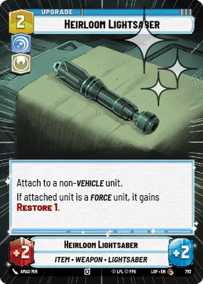 Heirloom Lightsaber — Hyperspace Foil