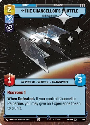 The Chancellor's Shuttle — Hyperspace Foil