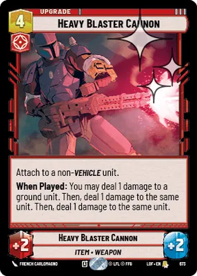 Heavy Blaster Cannon — Standard Foil