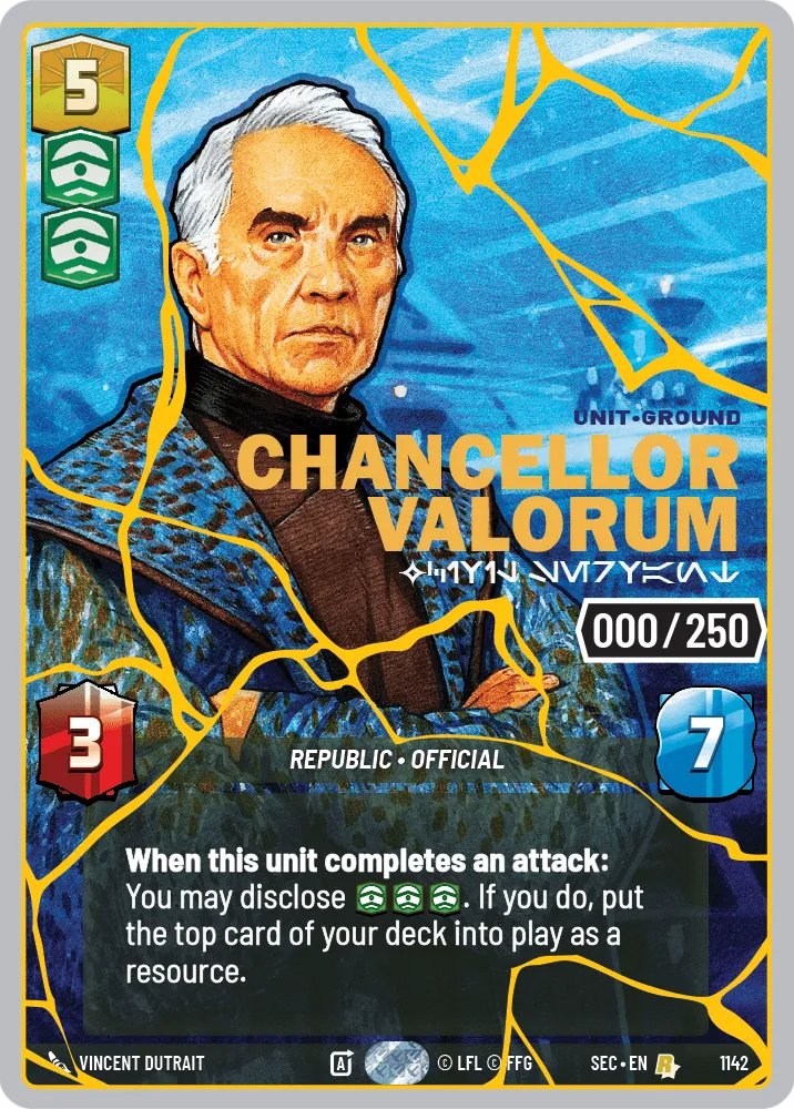 Chancellor Valorum — Serialized Prestige - Yellow Gold
