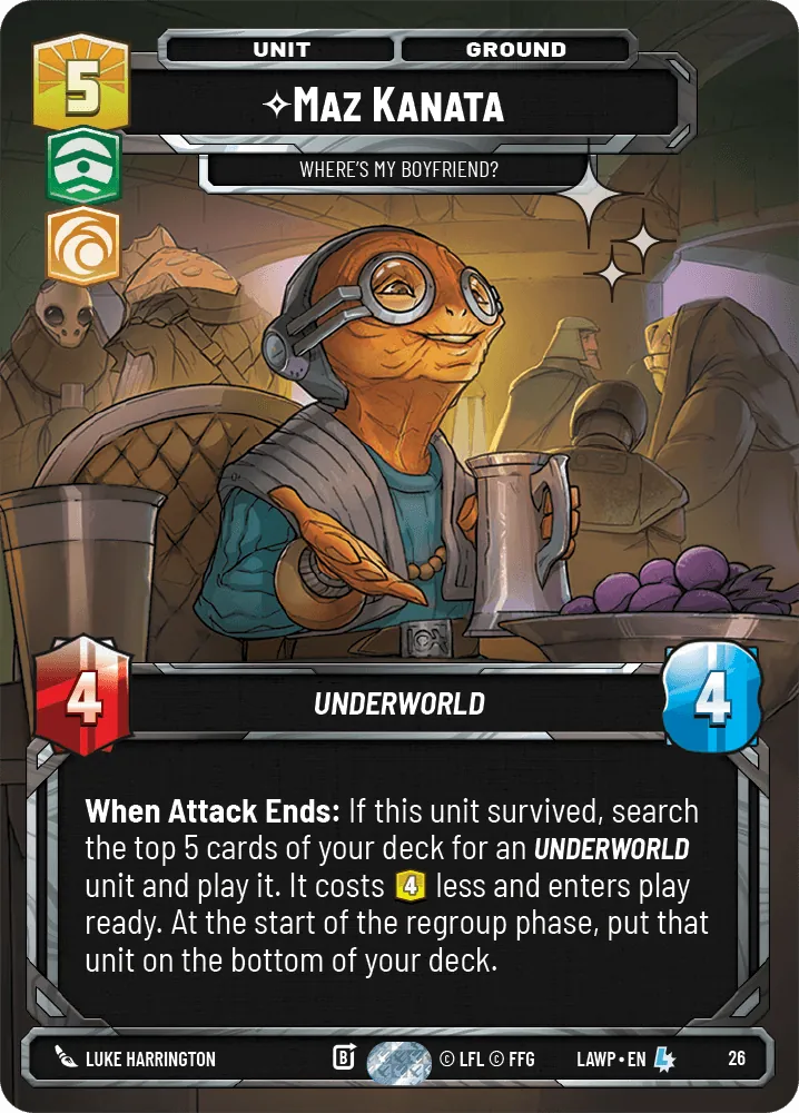 Maz Kanata — Weekly Play Foil