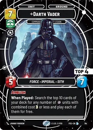 Darth Vader — GC Top 4