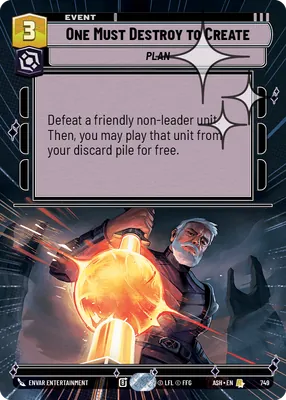 One Must Destroy to Create — Hyperspace Foil