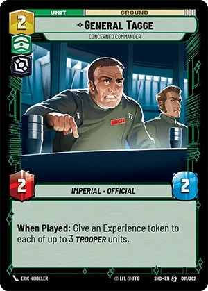 General Tagge — Standard