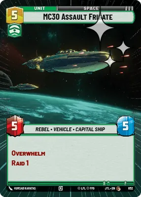 MC30 Assault Frigate — Hyperspace Foil