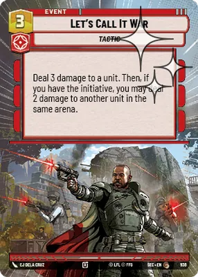Let's Call It War — Hyperspace Foil