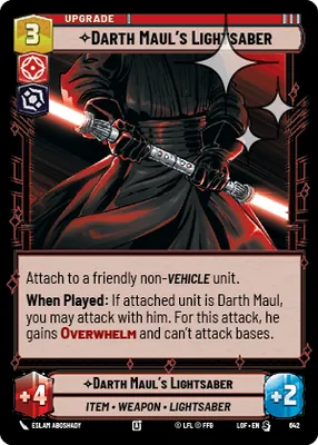 Darth Maul's Lightsaber — Standard Foil