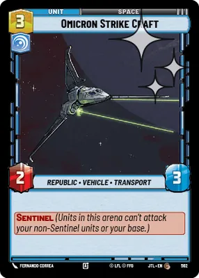 Omicron Strike Craft — Standard Foil
