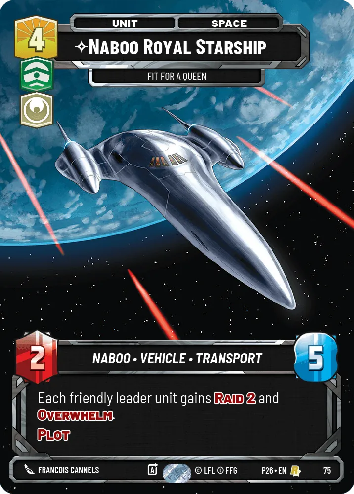 Naboo Royal Starship — RQ Prize Wall