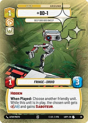 BD-1 — Weekly Play Foil