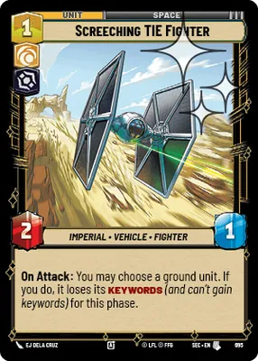 Screeching TIE Fighter — Standard Foil