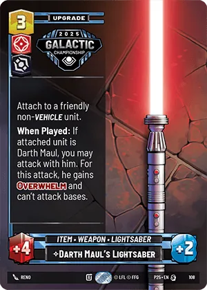 Darth Maul's Lightsaber — GC Top 64