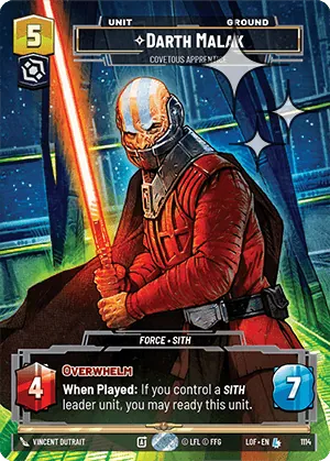 Darth Malak — Foil Prestige