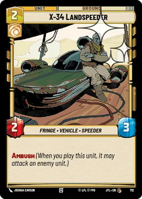X-34 Landspeeder — Standard Foil