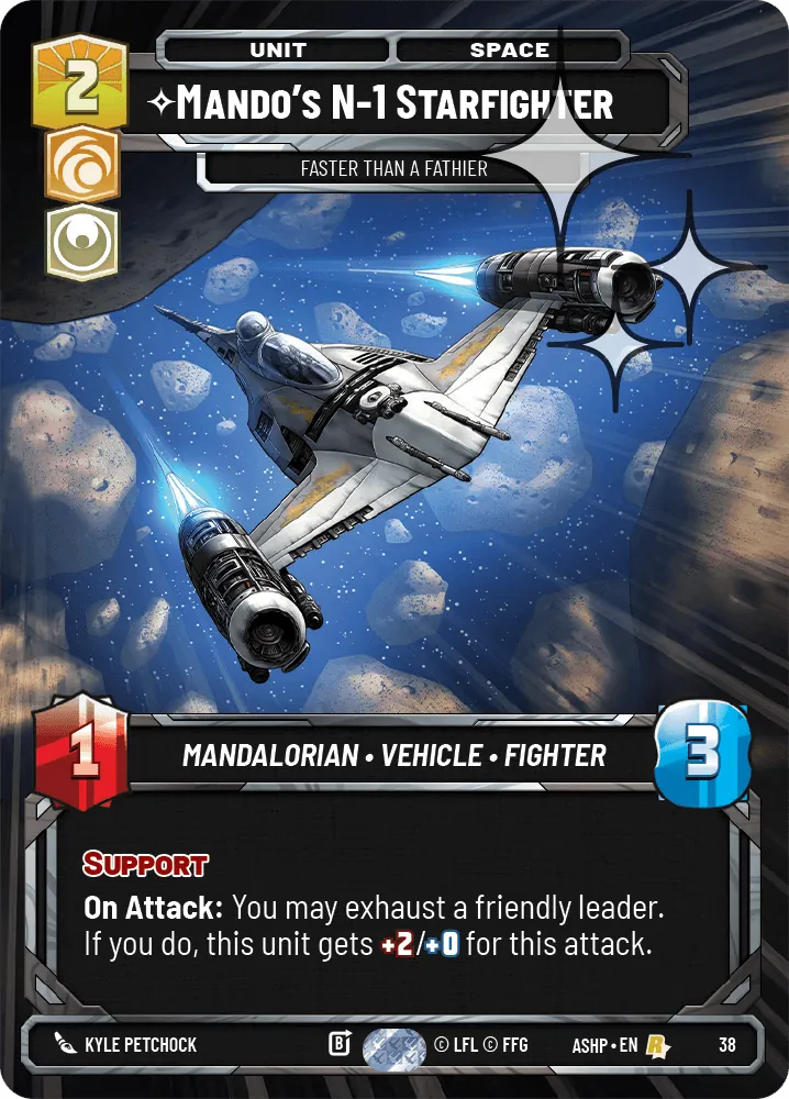 Mando's N-1 Starfighter — Weekly Play Foil