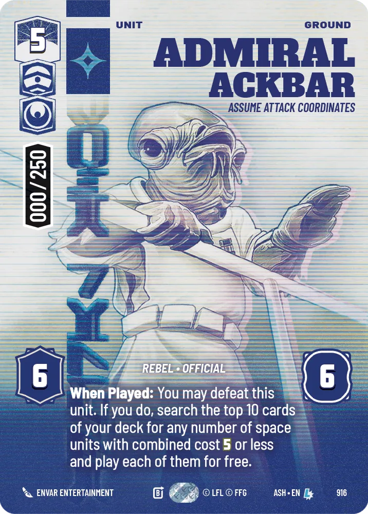 Admiral Ackbar — Serialized Prestige